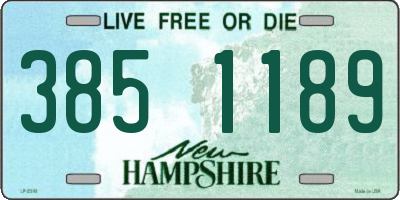 NH license plate 3851189
