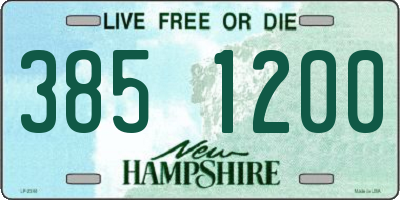 NH license plate 3851200
