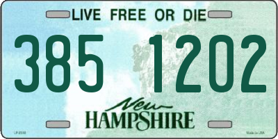 NH license plate 3851202