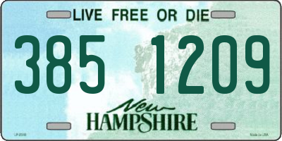 NH license plate 3851209