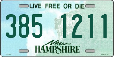 NH license plate 3851211