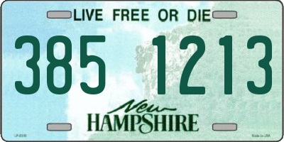 NH license plate 3851213
