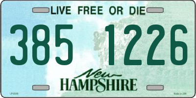 NH license plate 3851226