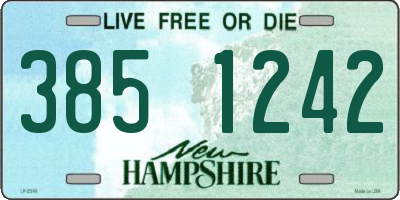 NH license plate 3851242