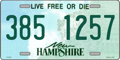 NH license plate 3851257