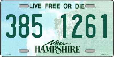 NH license plate 3851261