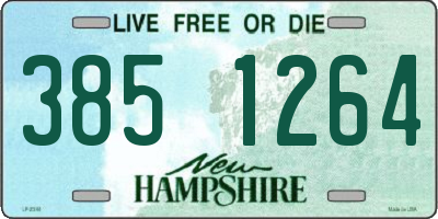 NH license plate 3851264