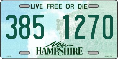 NH license plate 3851270