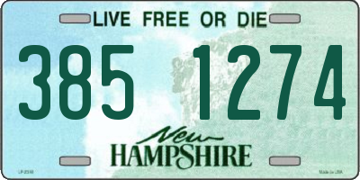 NH license plate 3851274
