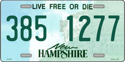 NH license plate 3851277