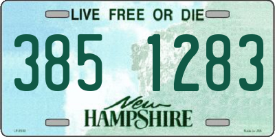 NH license plate 3851283