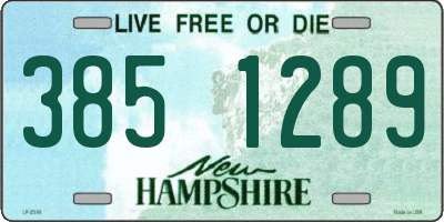 NH license plate 3851289