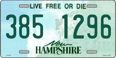 NH license plate 3851296