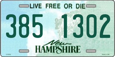NH license plate 3851302
