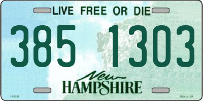 NH license plate 3851303