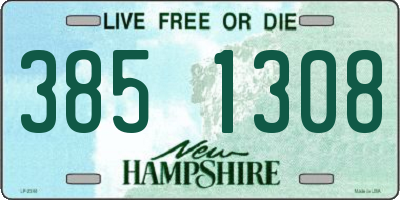 NH license plate 3851308