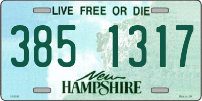 NH license plate 3851317