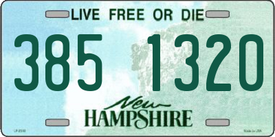 NH license plate 3851320