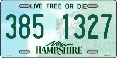 NH license plate 3851327