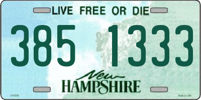 NH license plate 3851333