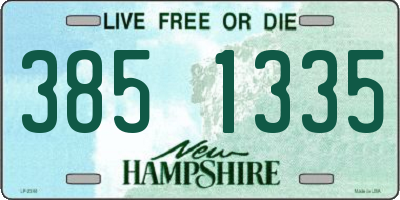 NH license plate 3851335