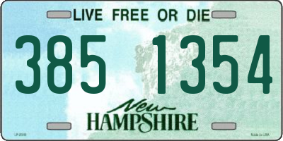 NH license plate 3851354