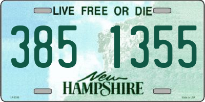 NH license plate 3851355