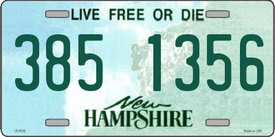 NH license plate 3851356