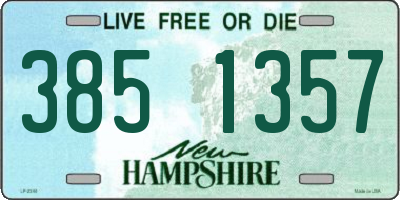 NH license plate 3851357