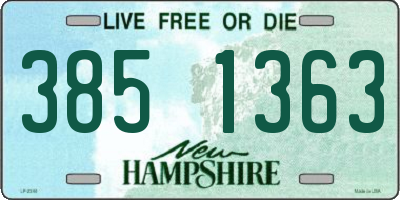 NH license plate 3851363