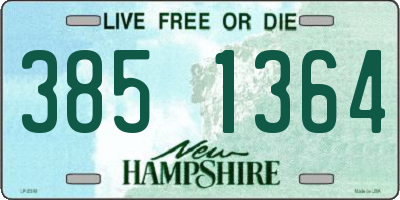 NH license plate 3851364