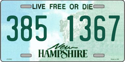 NH license plate 3851367
