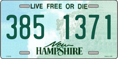 NH license plate 3851371