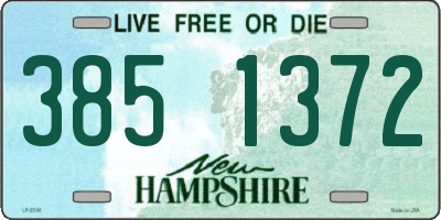 NH license plate 3851372
