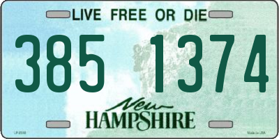 NH license plate 3851374