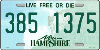 NH license plate 3851375