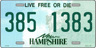 NH license plate 3851383