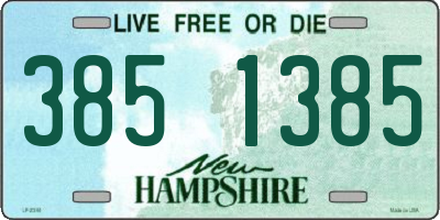 NH license plate 3851385