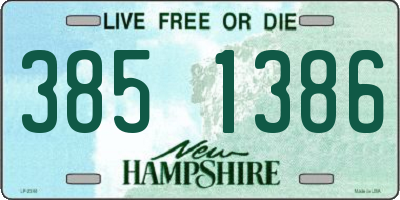 NH license plate 3851386