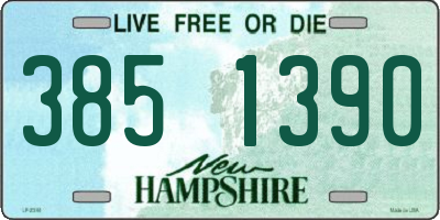 NH license plate 3851390