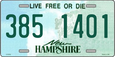 NH license plate 3851401