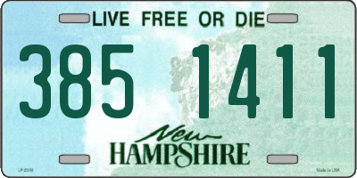 NH license plate 3851411