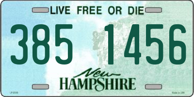 NH license plate 3851456