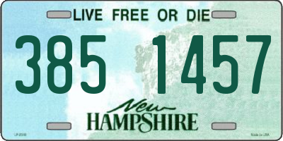 NH license plate 3851457