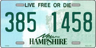 NH license plate 3851458