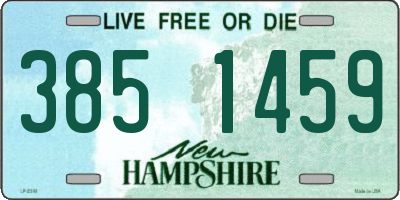 NH license plate 3851459