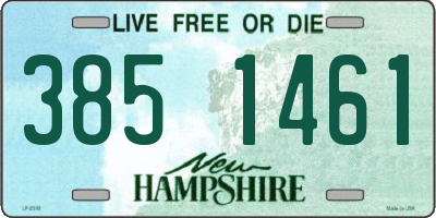 NH license plate 3851461