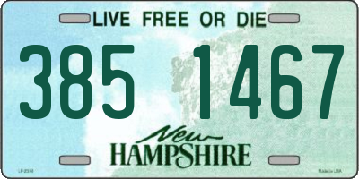 NH license plate 3851467