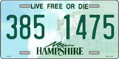 NH license plate 3851475