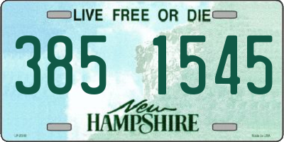 NH license plate 3851545
